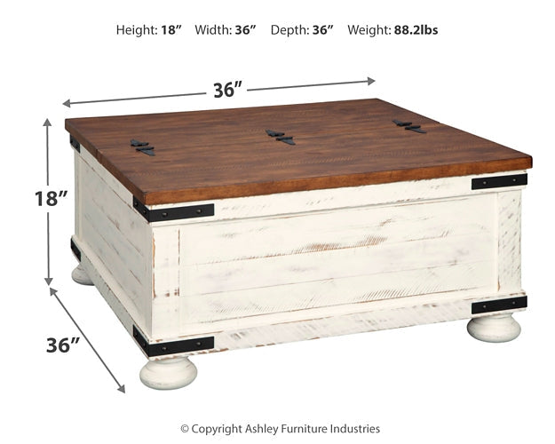 Wystfield Cocktail Table with Storage at Cloud 9 Mattress & Furniture furniture, home furnishing, home decor
