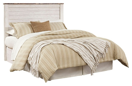 Willowton Queen/Full Panel Headboard with Mirrored Dresser at Cloud 9 Mattress & Furniture furniture, home furnishing, home decor