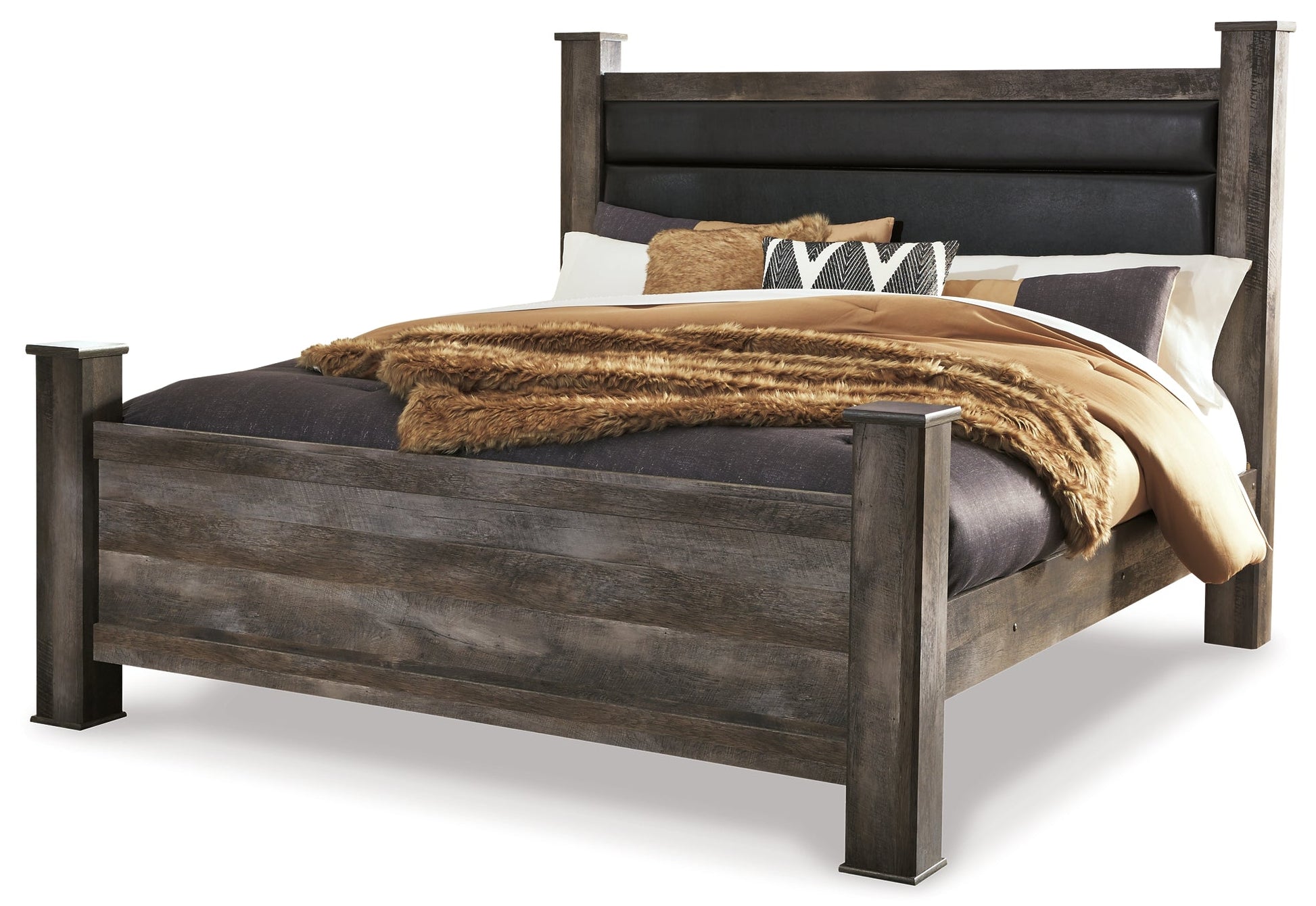 Wynnlow King Poster Bed with Dresser at Cloud 9 Mattress & Furniture furniture, home furnishing, home decor