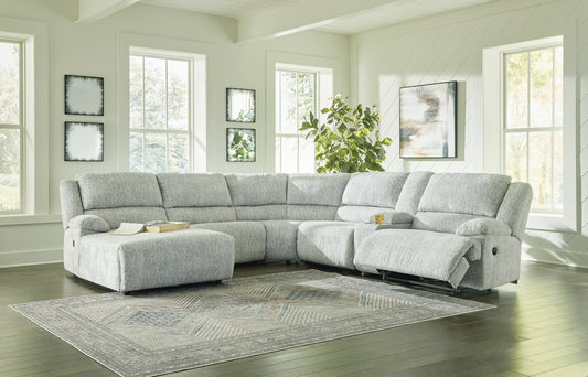 McClelland 6-Piece Reclining Sectional with Chaise at Cloud 9 Mattress & Furniture furniture, home furnishing, home decor
