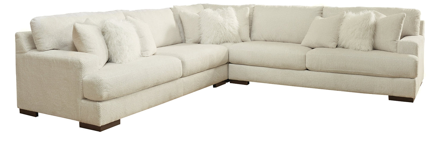 Zada 3-Piece Sectional with Ottoman at Cloud 9 Mattress & Furniture furniture, home furnishing, home decor