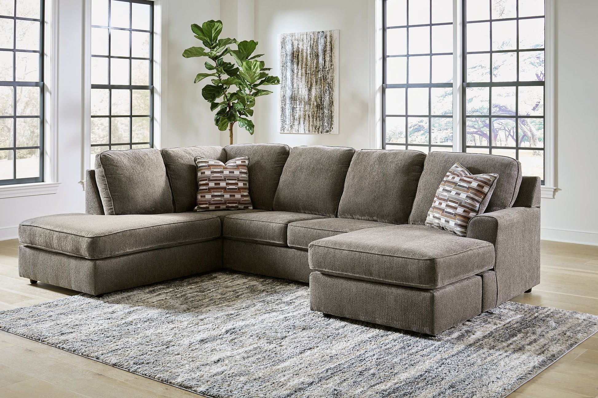 O'Phannon 2-Piece Sectional with Ottoman at Cloud 9 Mattress & Furniture furniture, home furnishing, home decor