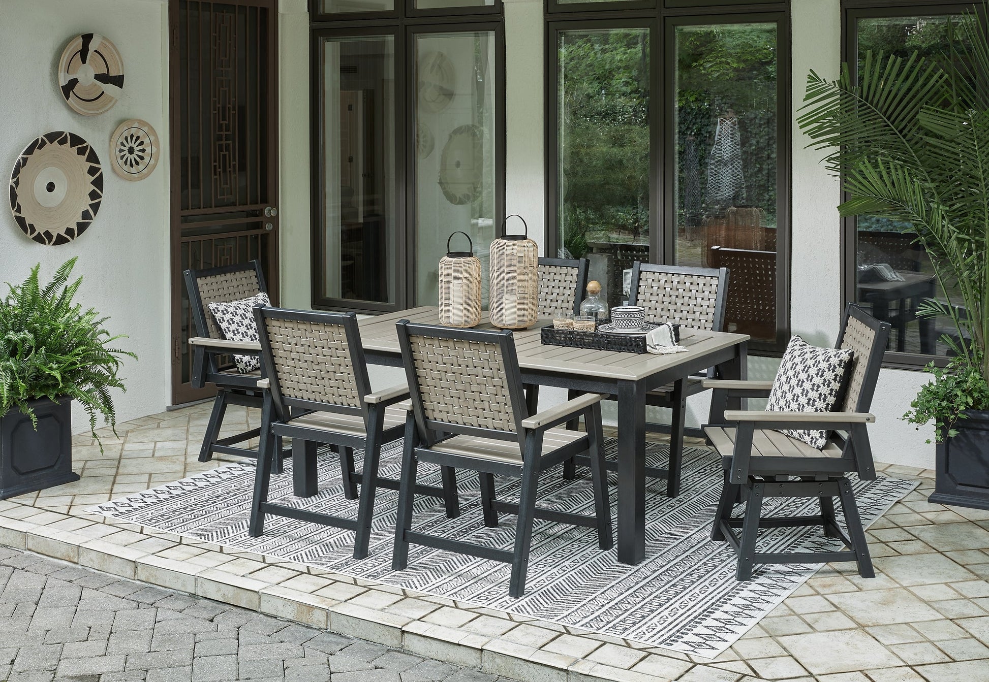 Mount Valley Outdoor Dining Table and 6 Chairs at Cloud 9 Mattress & Furniture furniture, home furnishing, home decor