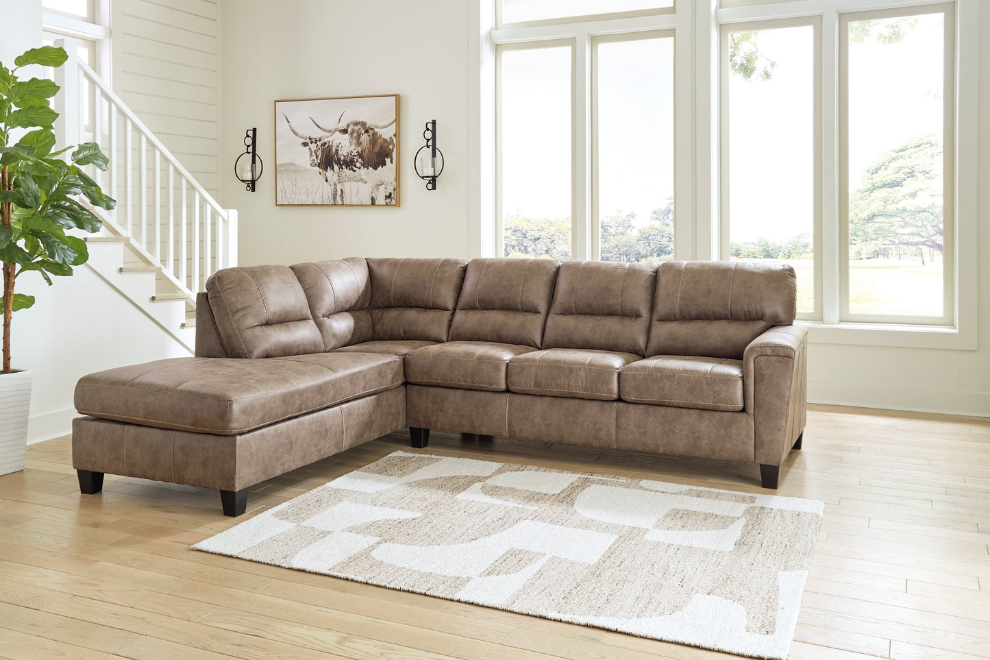 Navi 2-Piece Sectional Sofa Chaise at Cloud 9 Mattress & Furniture furniture, home furnishing, home decor