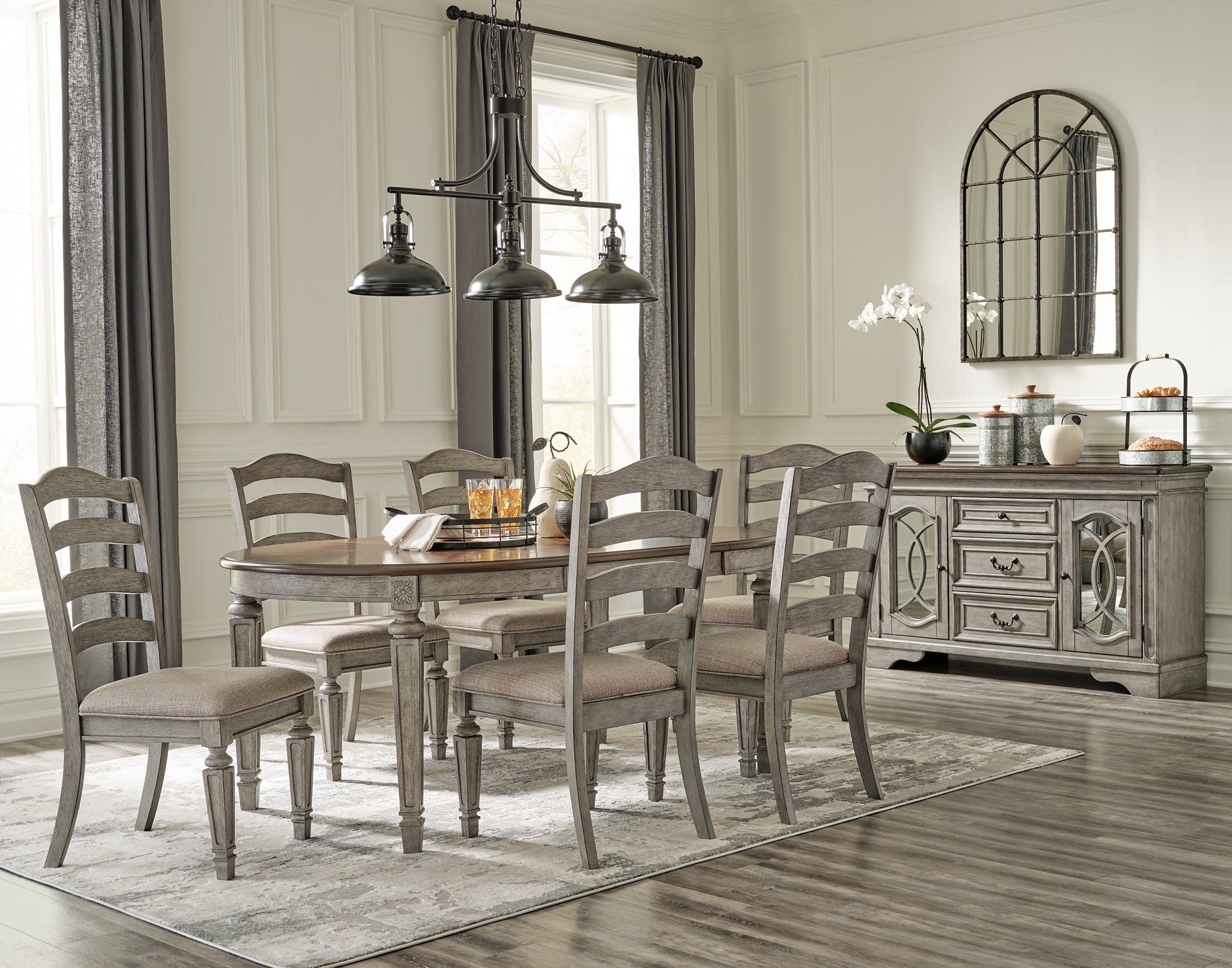 Lodenbay Dining Table and 6 Chairs with Storage at Cloud 9 Mattress & Furniture furniture, home furnishing, home decor