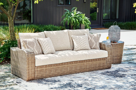 Sandy Bloom Sofa with Cushion at Cloud 9 Mattress & Furniture furniture, home furnishing, home decor