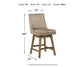 Tallenger UPH Swivel Barstool (2/CN)