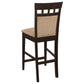 Gabriel 5-piece Square Counter Height Dining Set Cappuccino