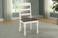 Madelyn Ladder Back Side Chairs Dark Cocoa and Coastal White (Set of 2)