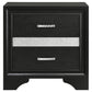 Miranda 3-drawer Nightstand Bedside Table Black
