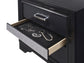 Miranda 3-drawer Nightstand Bedside Table Black