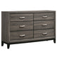 Watson Five-piece Twin Bedroom Set Grey Oak