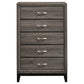 Watson Five-piece Twin Bedroom Set Grey Oak