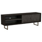 Marsden 2-door Mango Wood 70-inch TV Stand Charcoal Black