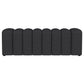 Summer Fabric Upholstered Tufted Accent Bench Charcoal