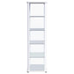 Aero 5-shelf Display Curio Cabinet with LED Lighting White