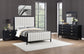 Brookmead 4-piece Upholstered Eastern King Bedroom Set Black