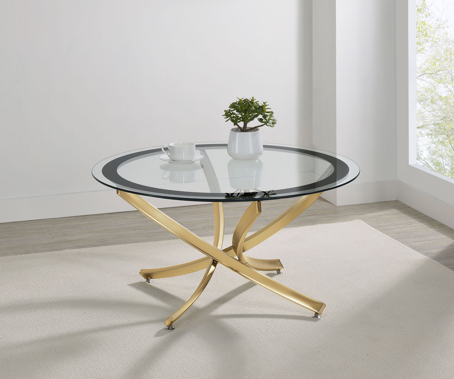 Glass Coffee Table Round Glass Table With Chrome Base Discover