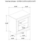 Ives 2-drawer Nightstand Bedside Table White High Gloss