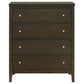 Wilkes 4-drawer Chest of Drawers Dark Cocoa