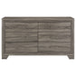 Wright 4-piece Queen Bedroom Set Brown Oak