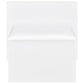 Flora 2-drawer Vanity Set with LED Mirror White High Gloss