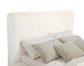 Rebecca Faux Fur Upholstered California King Bed Cream