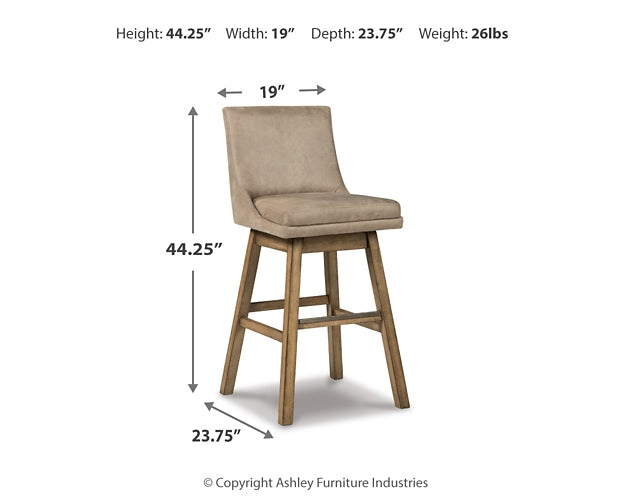 Tallenger Tall UPH Swivel Barstool(2/CN)