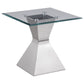 Jenny 3-piece Rectangular Coffee and End Table Set Chrome