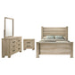 Oakglen 4-piece Eastern King Bedroom Set Weathered Oak