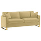 Corliss Upholstered Curved Track Arm Sofa Camel