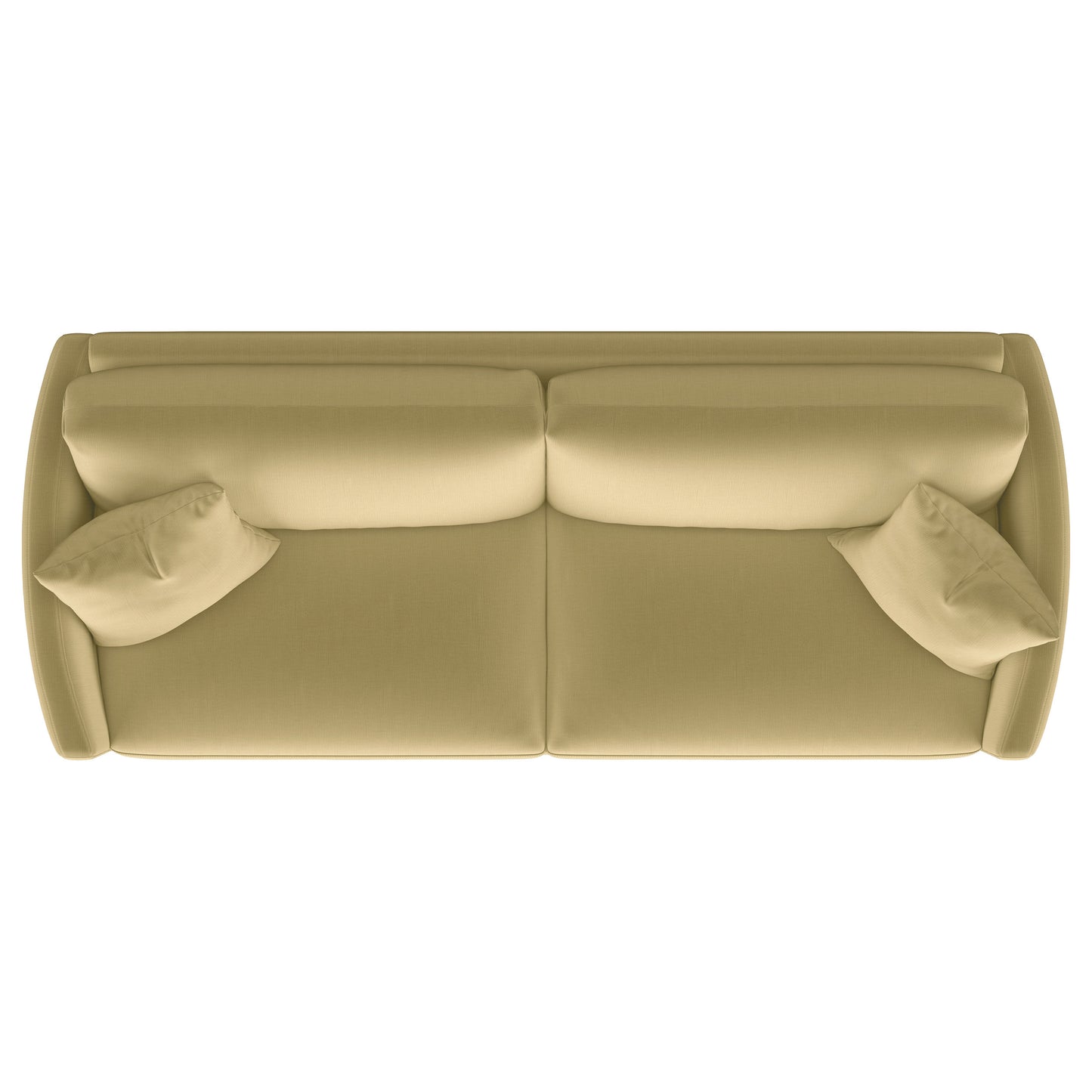Corliss Upholstered Curved Track Arm Sofa Camel