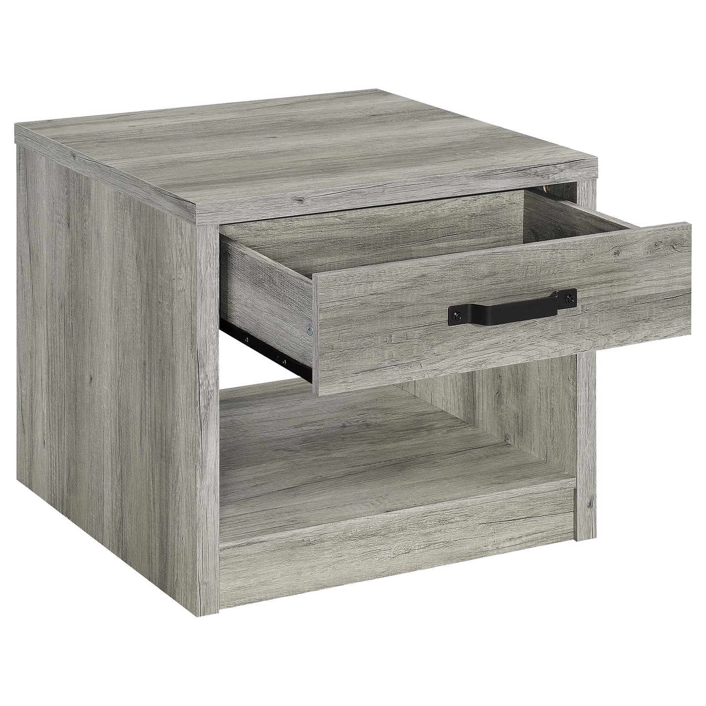 Felix 2-piece Coffee and End Table Set Grey Driftwood