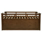 Carlsbad Wood Twin Captains Bed With Trundle Medium Brown