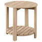 Fowler 2-piece Round Coffee and End Table Set Natural