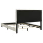 Dorian Fabric Upholstered Queen Panel Bed Cream