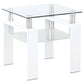 Dyer 2-piece Rectangular Coffee and End Table Set White