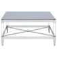 Lindley 2-piece Square Coffee and End Table Set Chrome