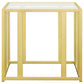 Adri 3-piece Coffee and End Table Set Matte Brass