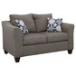 Salizar 3-piece Upholstered Flared Arm Sofa Set Grey