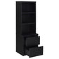 Westpark 3-piece Queen Bedroom Set Bookcase Headboard Black