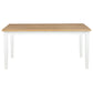 Andrews 66-inch Rectangular Dining Table Light Ash and White