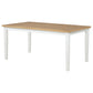 Andrews 66-inch Rectangular Dining Table Light Ash and White