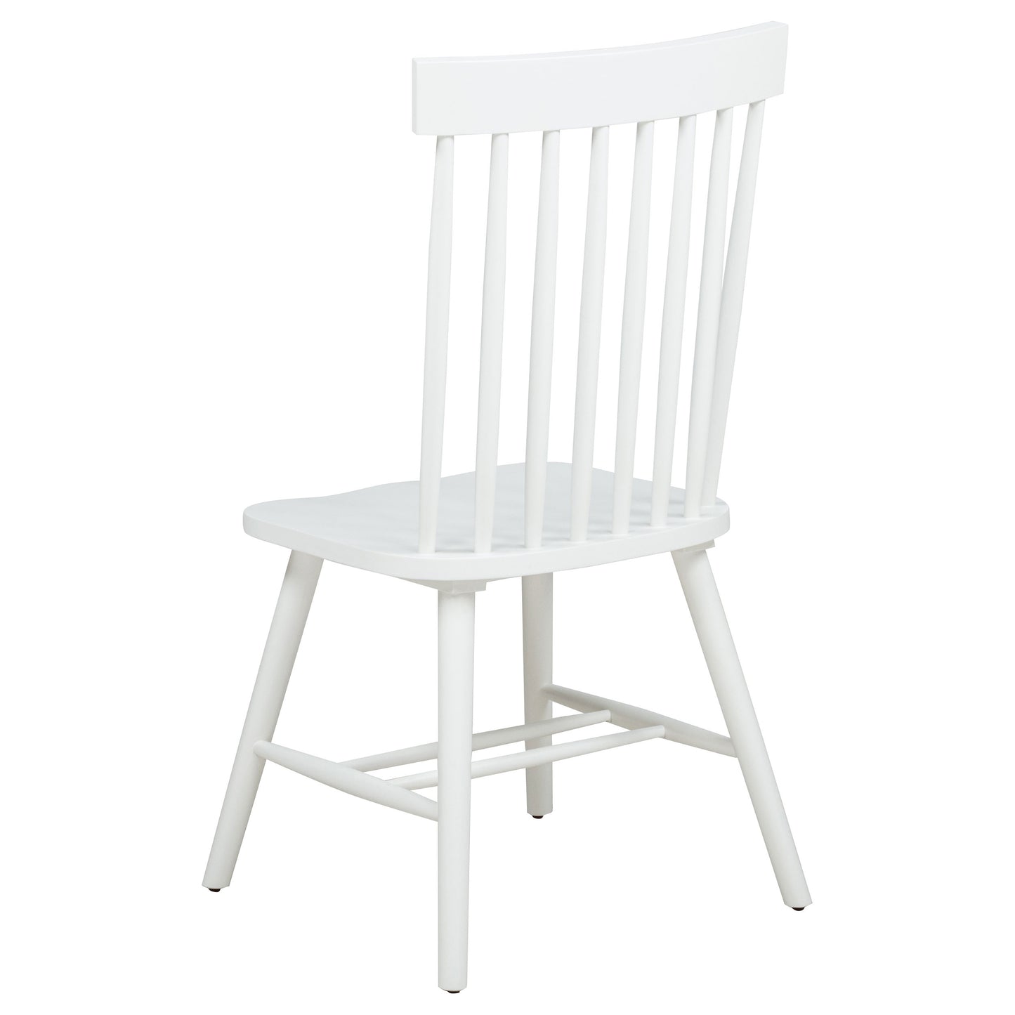 Andrews Windsor Spindle Back Dining Side Chair White (Set of 2)