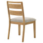 Duncan Ladder Back Dining Side Chair Washed Oak (Set of 2)