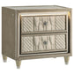 Lorient 5-piece Eastern King Bedroom Set Ivory and Camel