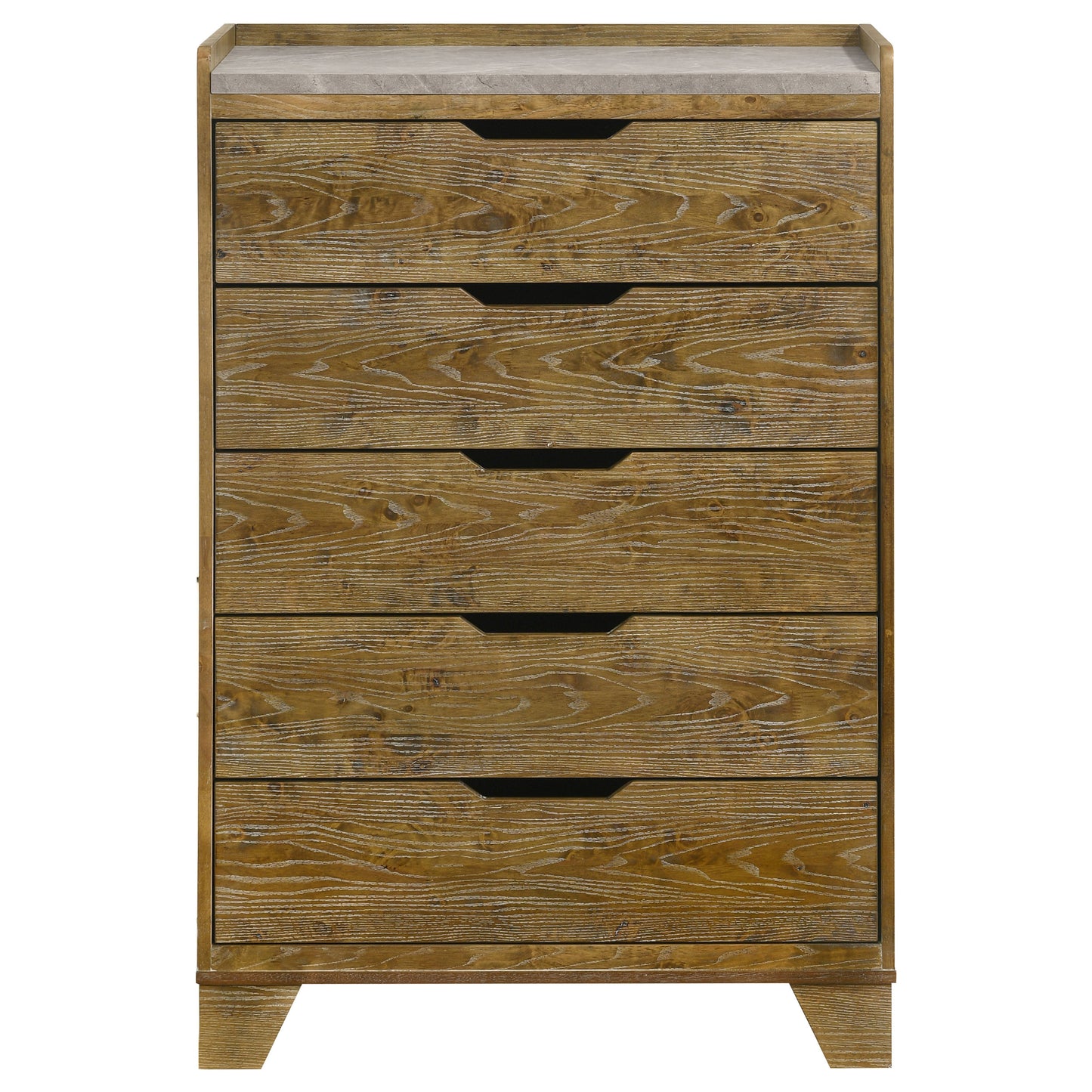 Henderson 5-drawer Bedroom Chest of Drawers Medium Oak