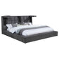 Dreux Upholstered Queen Panel Platform Bed Grey