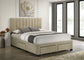 Wheatland 4-drawer Upholstered Queen Storage Bed Light Brown