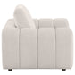 Burnett Chenille Upholstered Accent Chair Ivory
